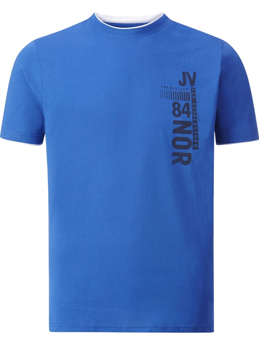 

Классическая футболка Jan Vanderstorm Shirt Flemming, пятнистый синий