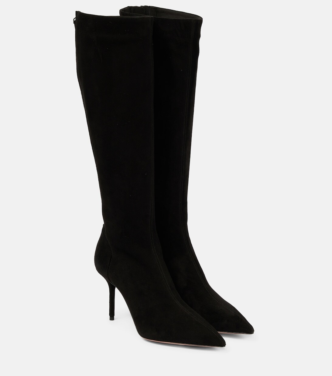 Замшевые ботинки Saint Honoré 85 Aquazzura, черный