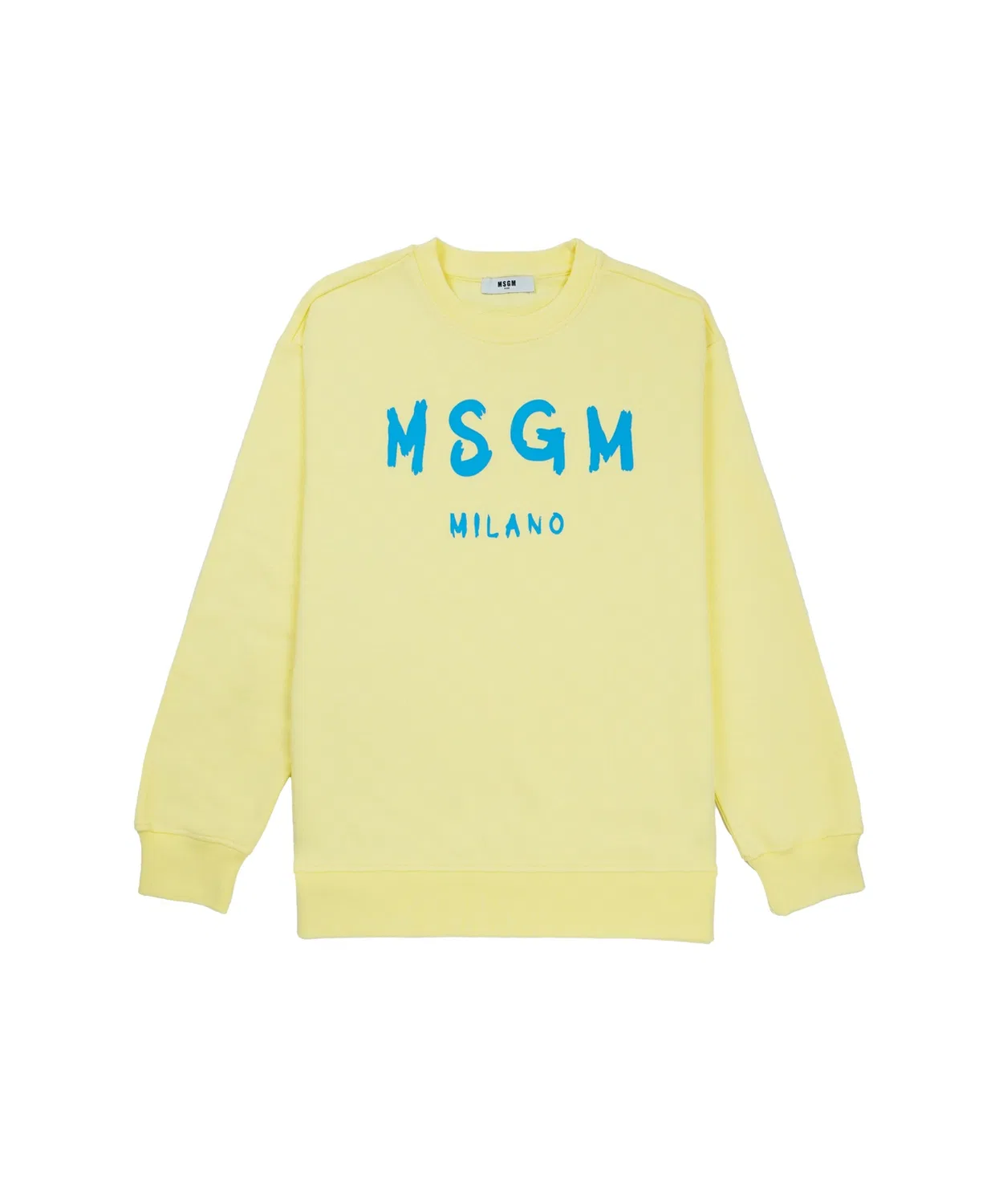 Свитшот с логотипом MSGM Kids, хлопок, жёлтый