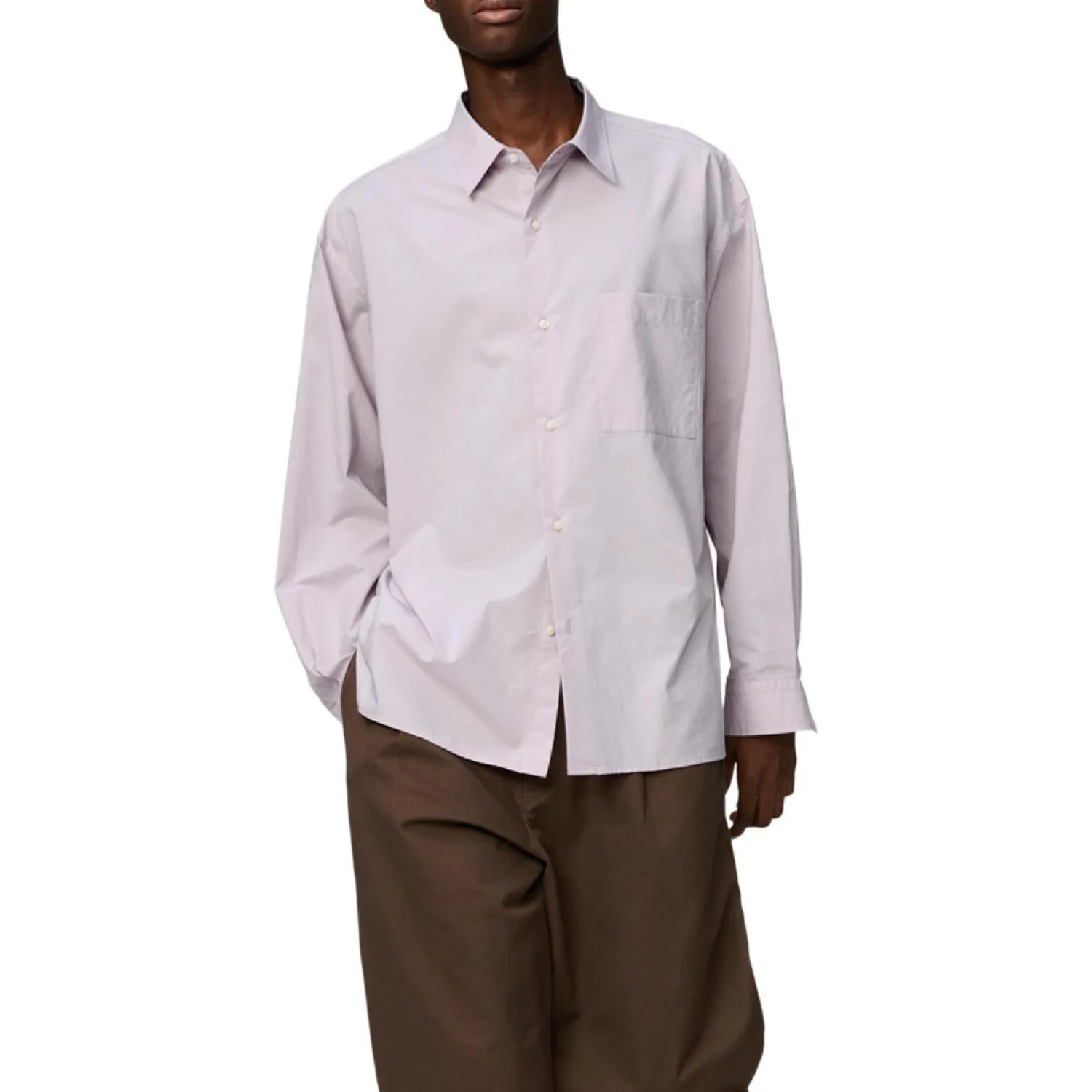 Рубашка Clare Waight Keller FW25 Unisex UNIQLO, Light Blue Purple — фото 4