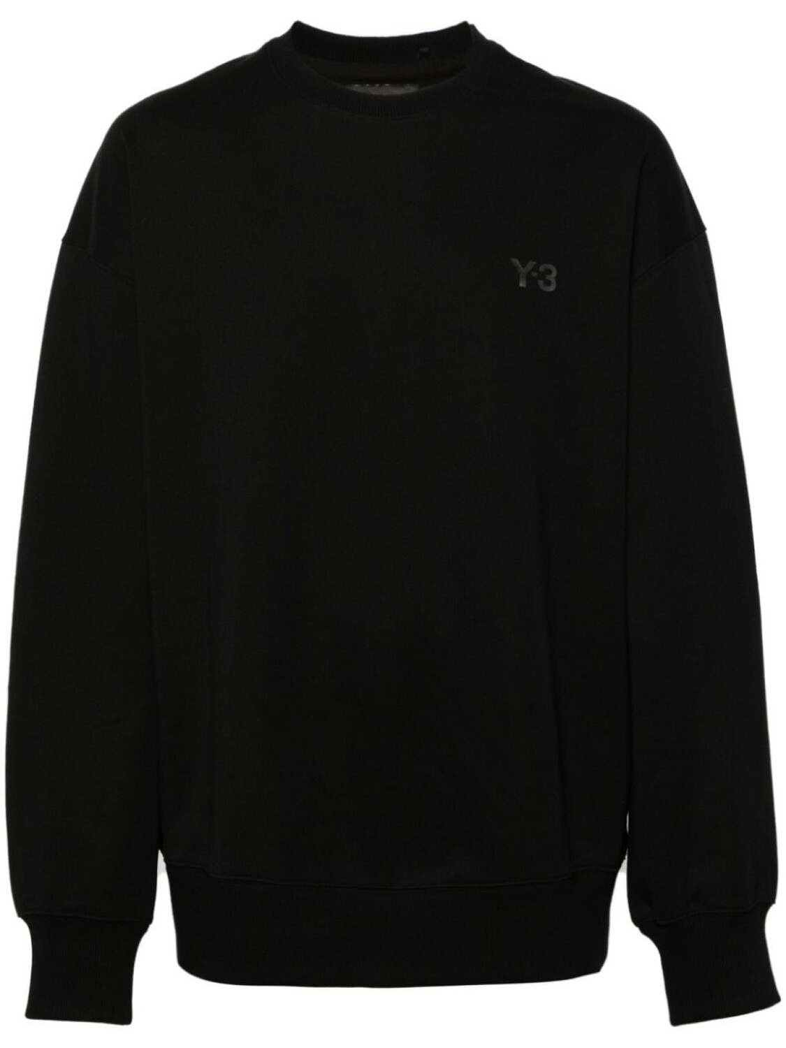 

Y-3 толстовка с приспущенными плечами и логотипом, черный