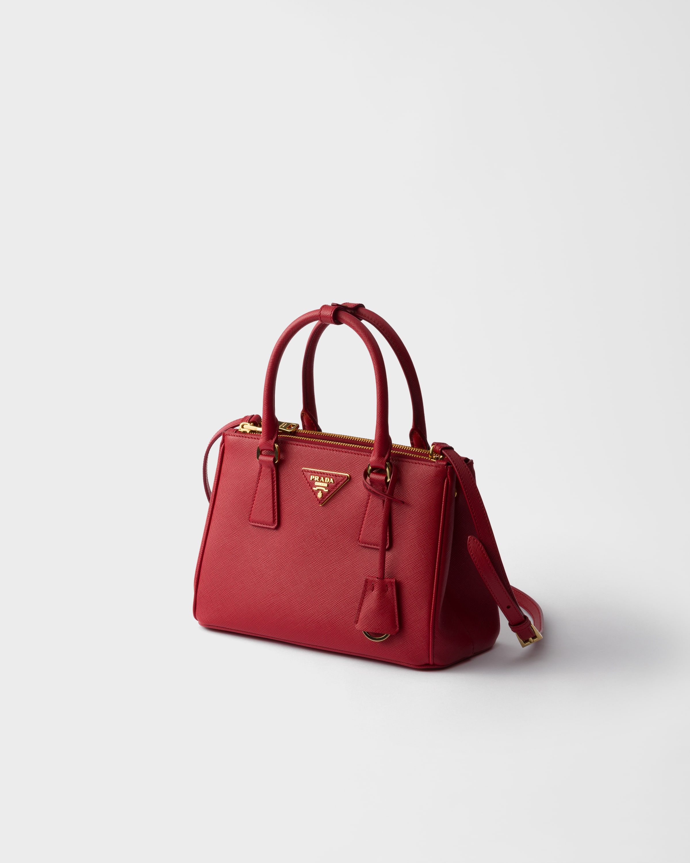 Сумка Prada Galleria из мелкой сафьяновой кожи Prada, ярко-красный — фото 2