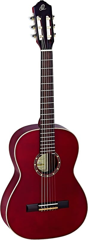 

Акустическая гитара Ortega Guitars R121-7/8WR Family Series 7/8 Body Size Nylon 6-String Guitar w/ Free Bag, Spruce Top and Mahogany Body, Wine Red Gloss