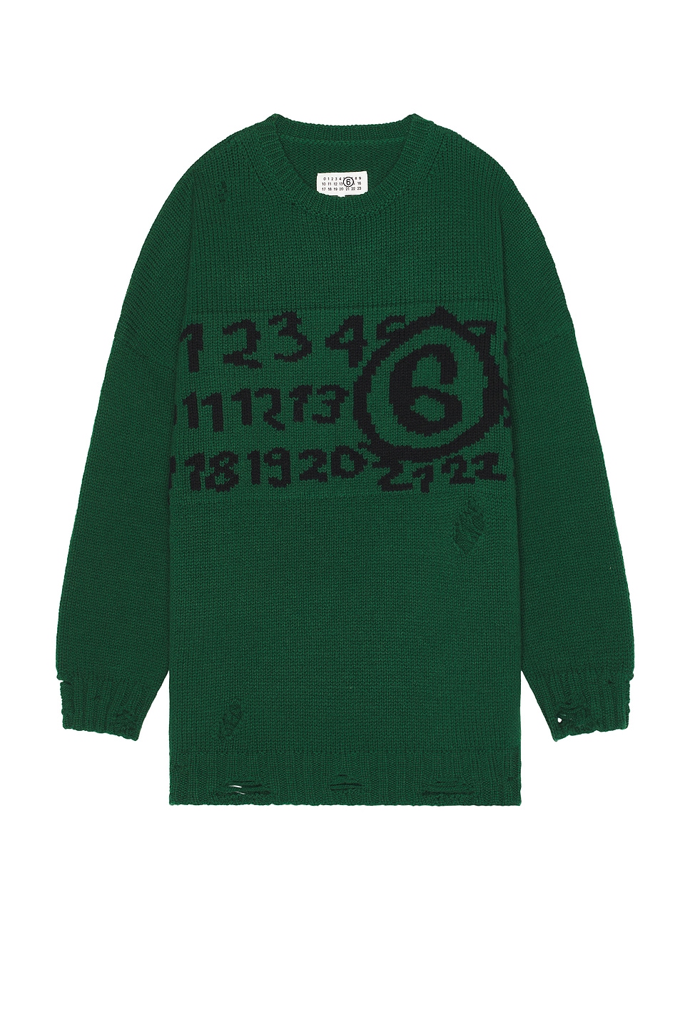 

Свитер с круглым вырезом Mm6 Maison Margiela, черный
