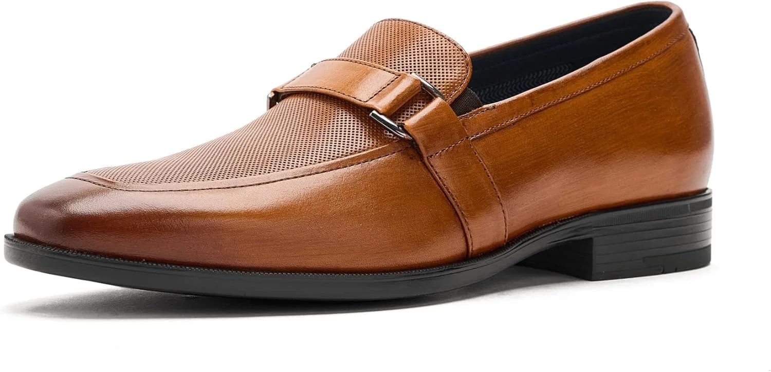 Лоферы с тиснением Johnston & Murphy, Tan Full Grain