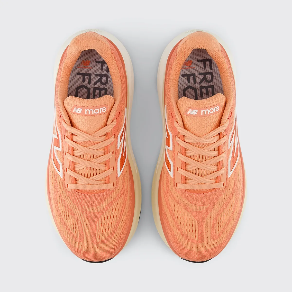 Женские беговые кроссовки Fresh Foam X More v6 New Balance, персиковый — фото 4