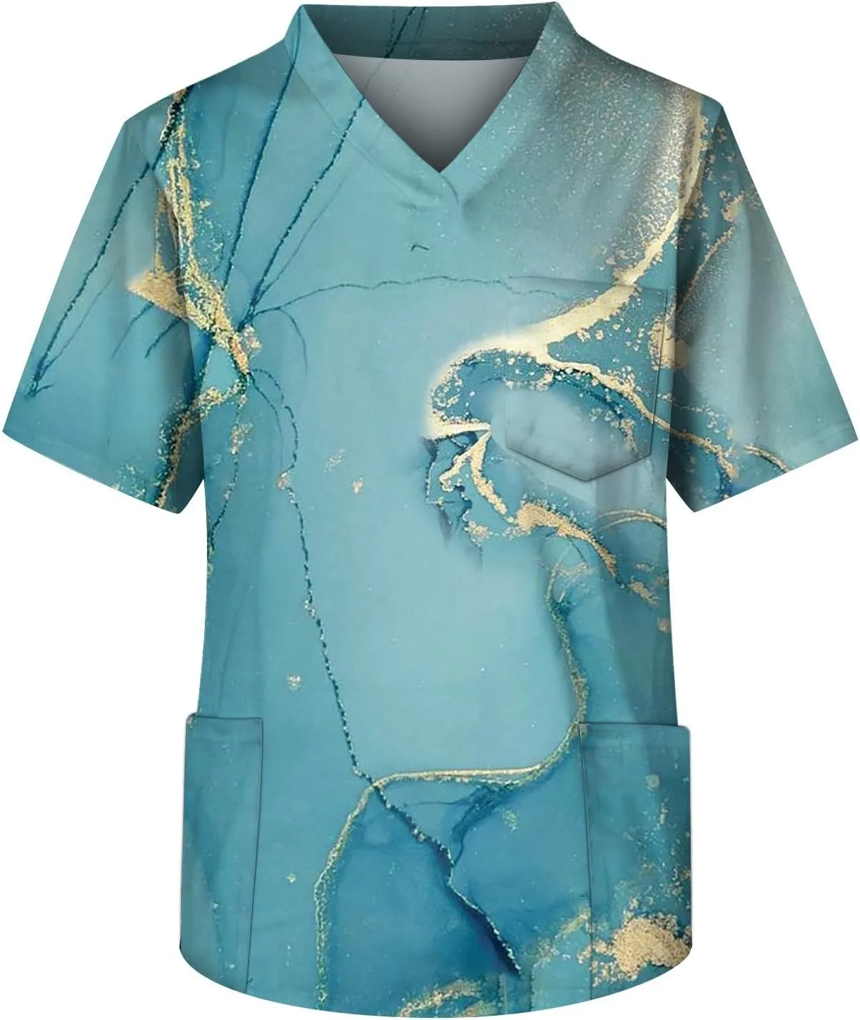 

Мужская футболка с V-образным вырезом и карманом, летняя, S-5XL