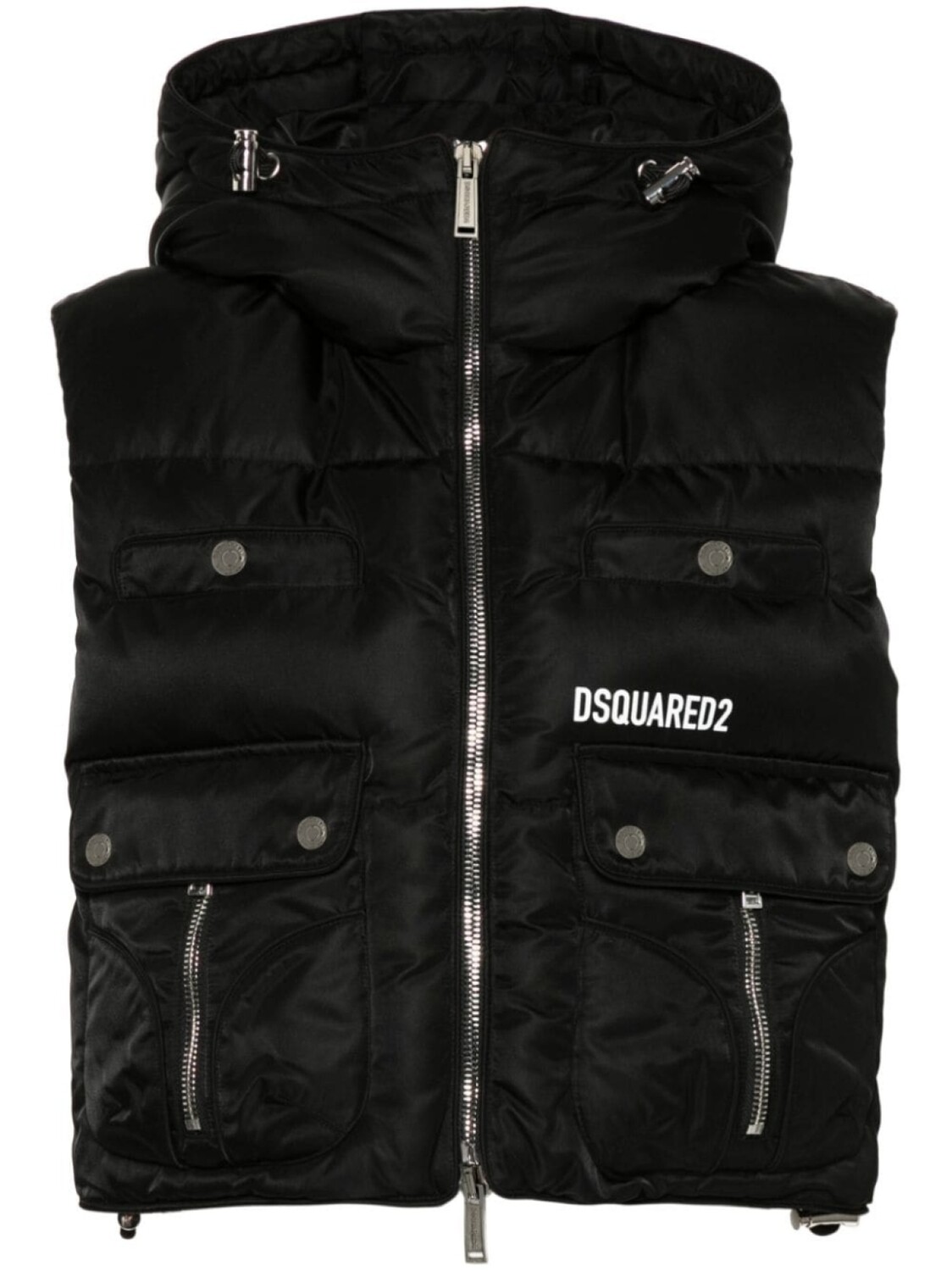 

Dsquared2 жилет с логотипом DSQUARED2, черный