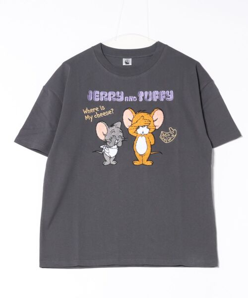 

Футболка оверсайз унисекс с приспущенными плечами TOM&JERRY, черный