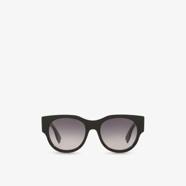 

Солнцезащитные очки Fendi с квадратной оправой из ацетата, черный