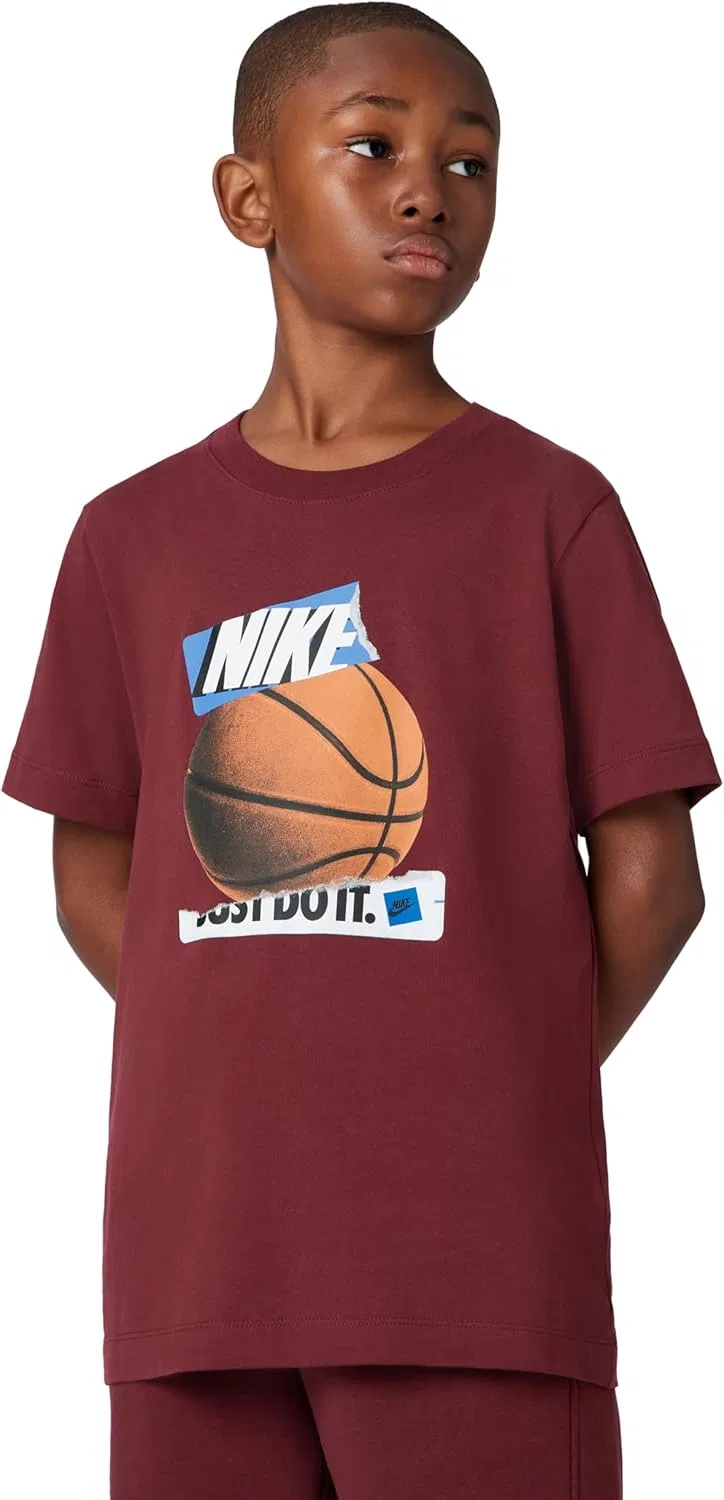 Футболка Nike Club Basketball Just Do It, темно-красный