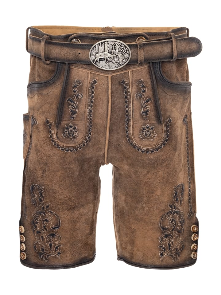 

Gwandler Кожаные брюки MARIUS с коричневыми вкраплениями