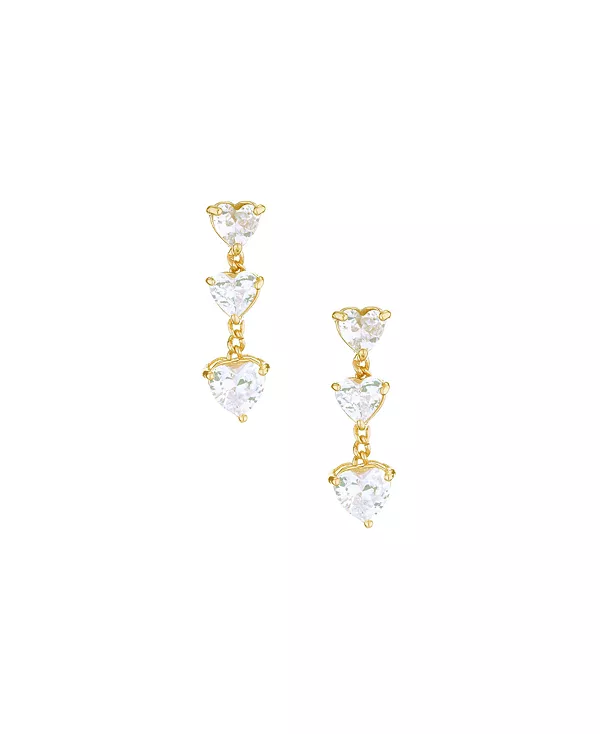 

Серьги «Королева сердец» с кубическим цирконием Ettika, gold