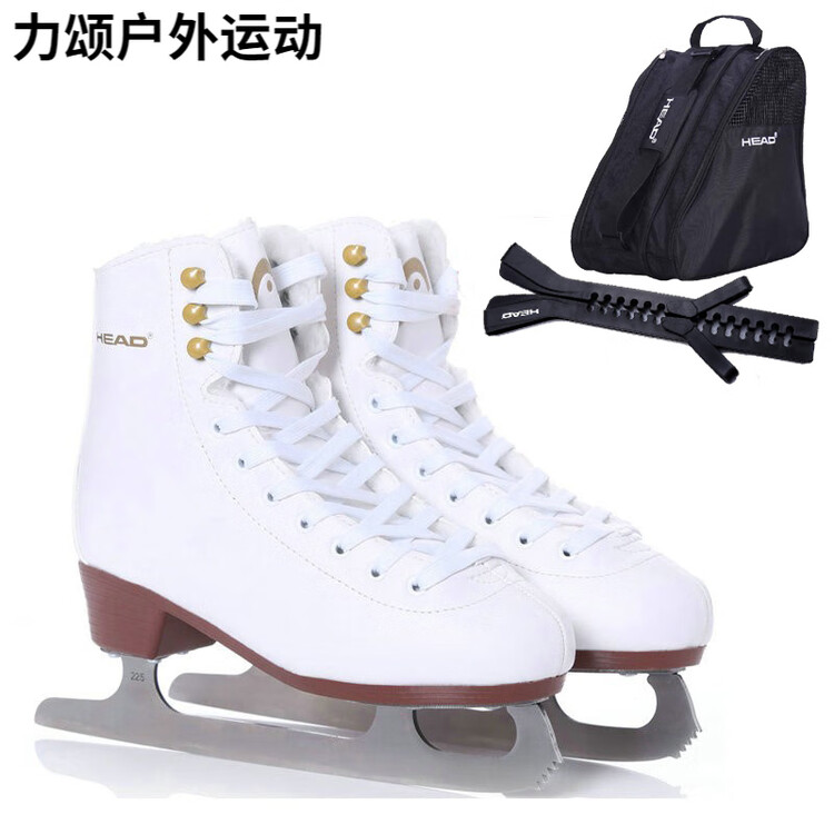 

HEAD Коньки HanshuF200 утепленные с плюшевым принтом для детей и взрослых, фигурные, роликовые, хоккейные F200 + черная сумка + черный чехол на лезвие, размер 28