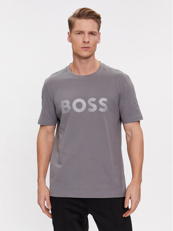 

Футболка стандартного кроя Boss, серый