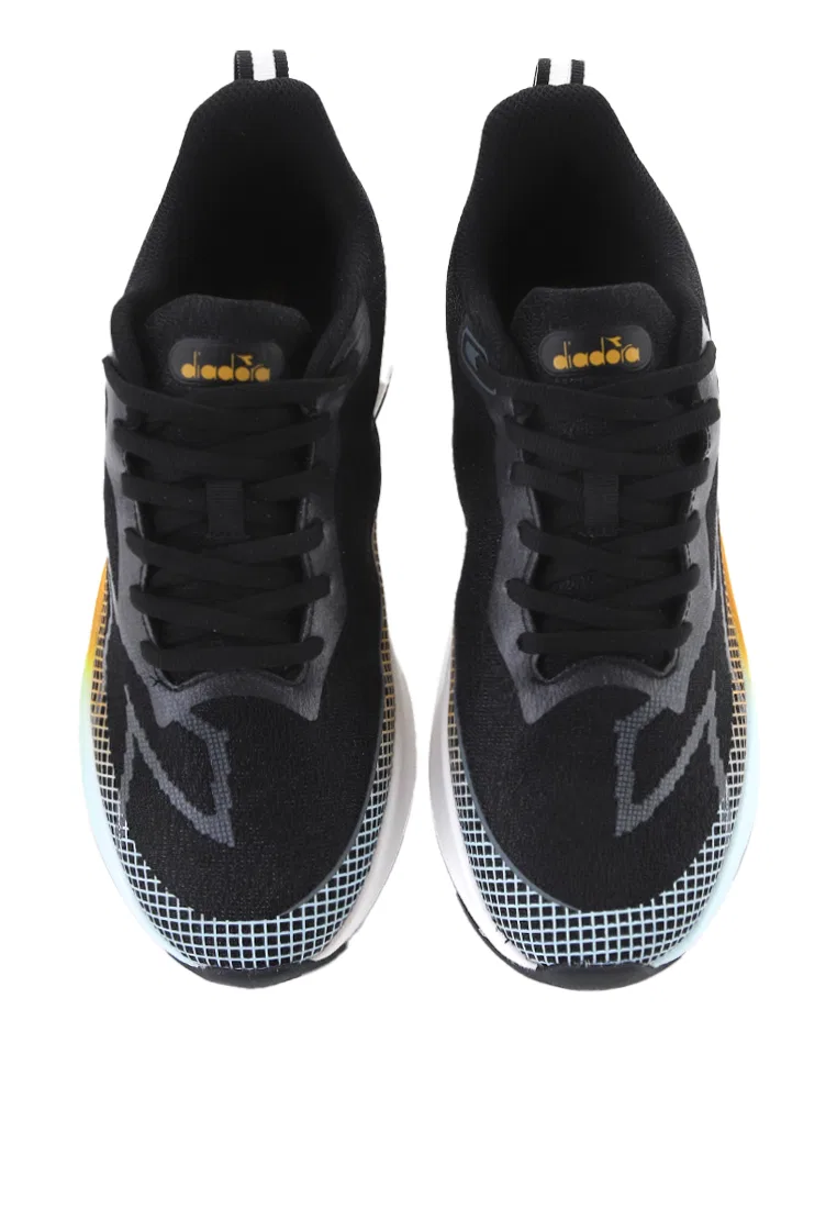 Кроссовки мужские спортивные, Purlo Diadora, черный/желтый — фото 4
