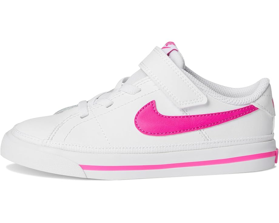 Кроссовки Nike Kids Court Legacy, цвет White/Laser Fuchsia — фото 4