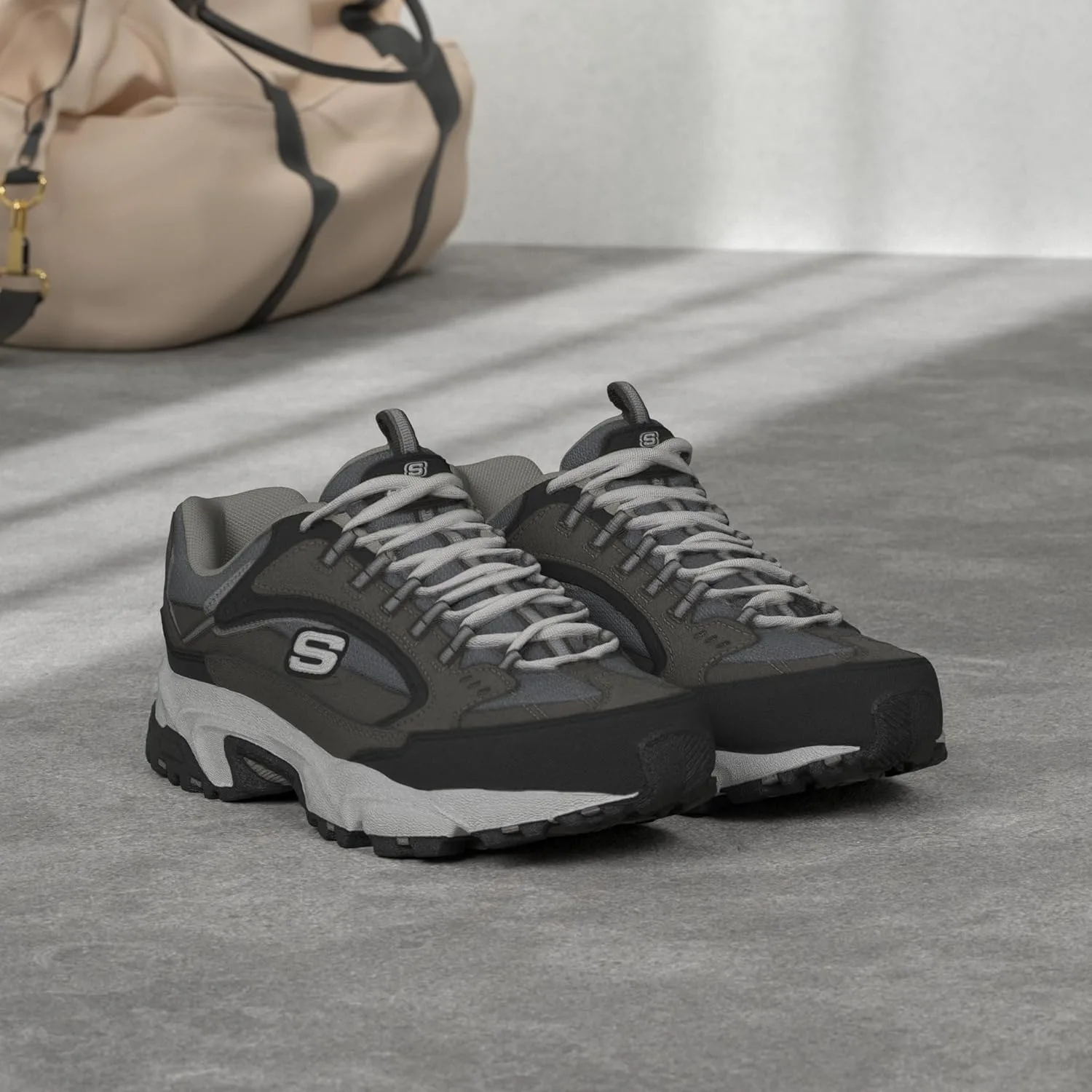 Мужские кроссовки Skechers Stamina Cutback, черные — фото 2