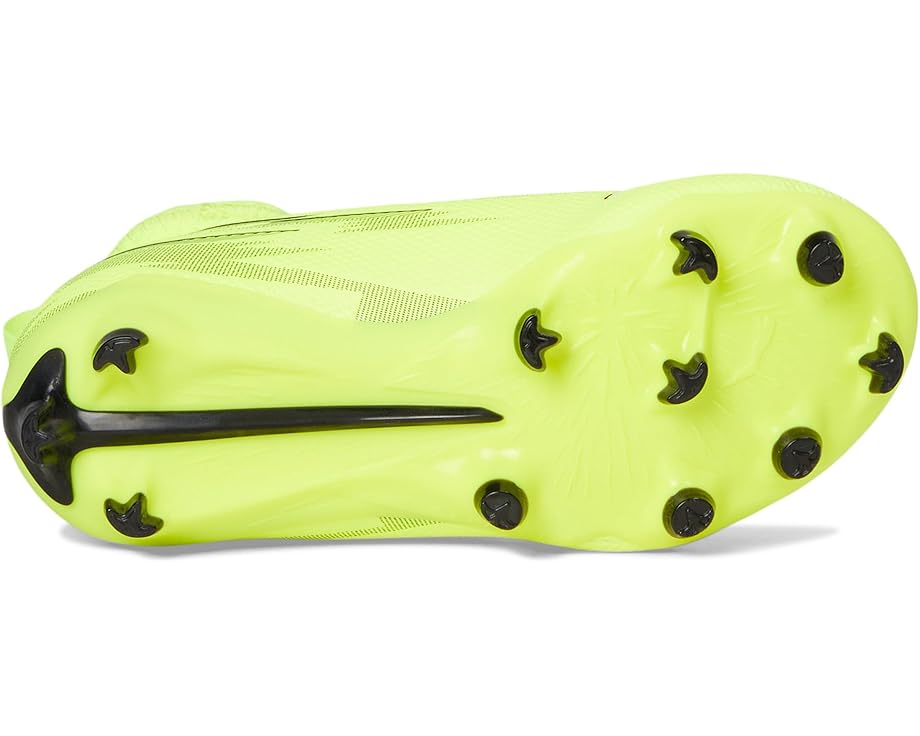 Детские бутсы Puma Ultra 6 Match+ Laceless Firm/Artificial Ground (маленькие дети/дети постарше) PUMA Kids, Yellow Alert/Black/Glowing Red/Lime Squeeze — фото 3