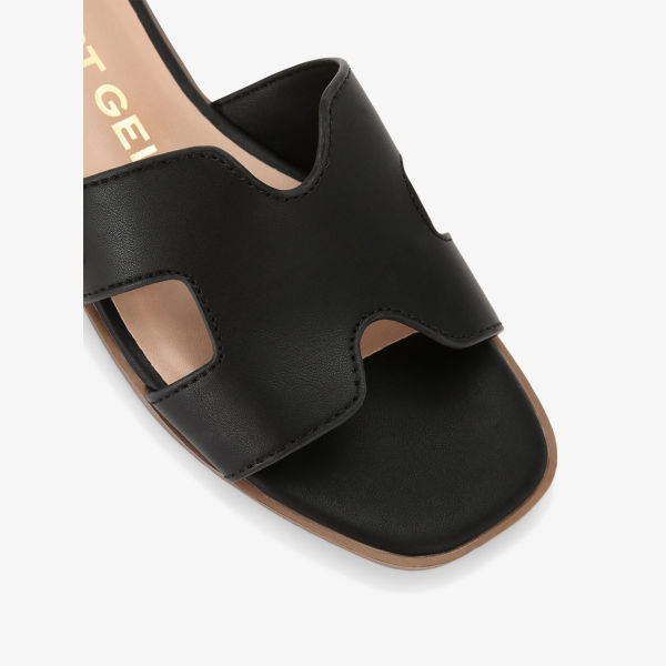 Сандалии на плоской подошве Kg Kurt Geiger Raven из искусственной кожи, черный — фото 3