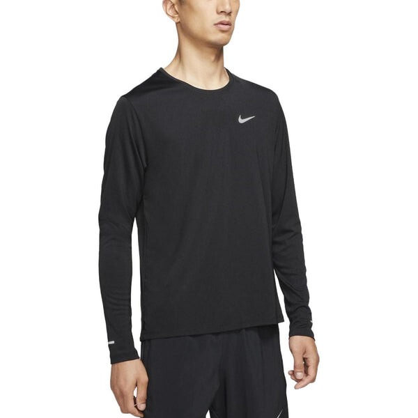 Футболка dri fit miler uv футболка Nike, черный — фото 3