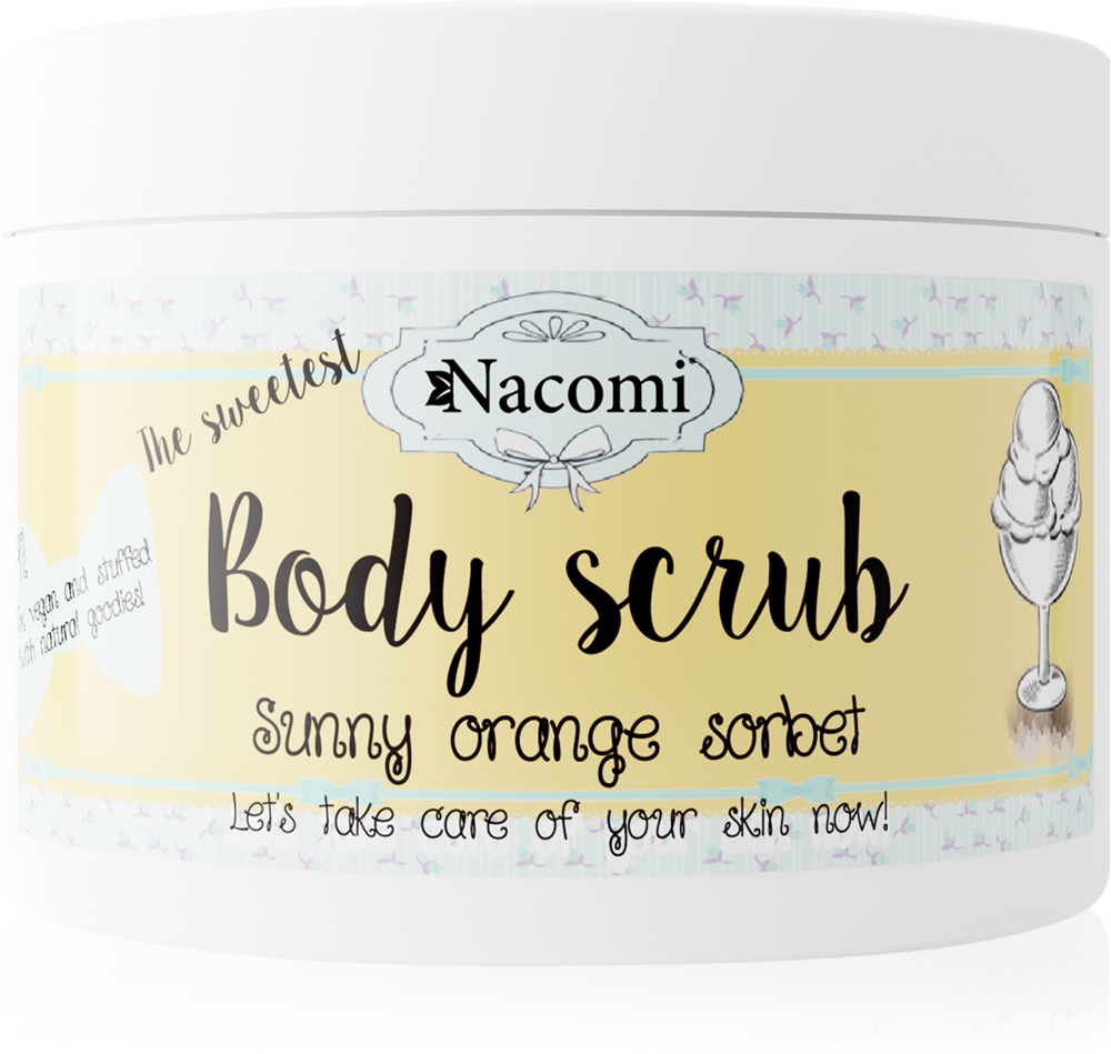 

Самый сладкий скраб для тела с ароматом солнечного апельсина Nacomi, 200 гр