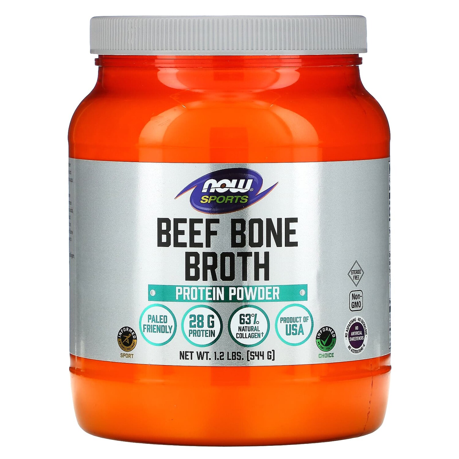 

Now Foods Говяжий костный бульон 1,2 фунта (544 г)