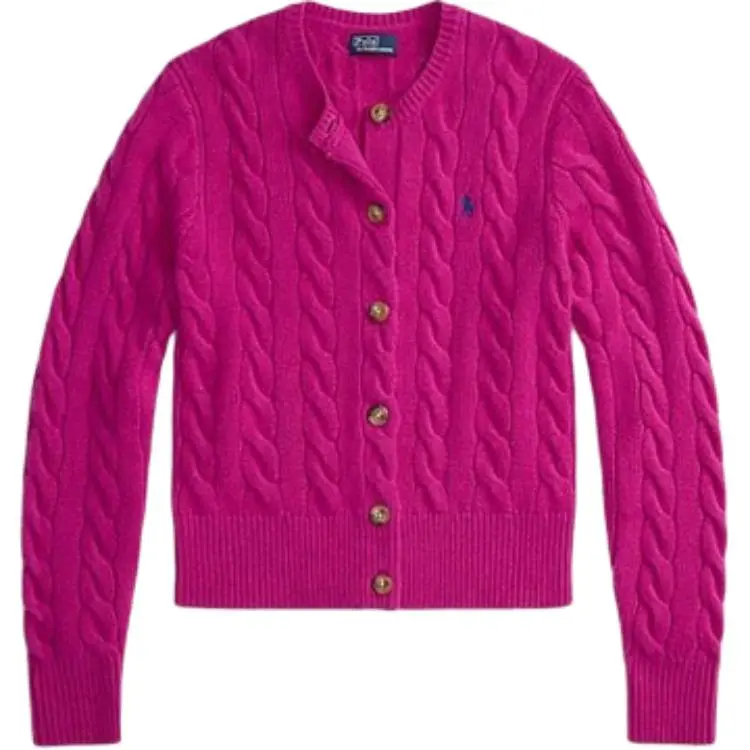 

Кардиган крупной вязки Polo Ralph Lauren, rouge красный