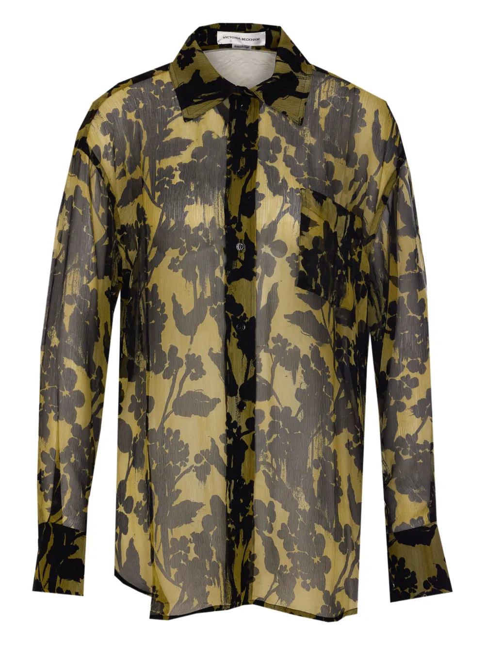 

Шелковая рубашка VICTORIA BECKHAM, зеленый