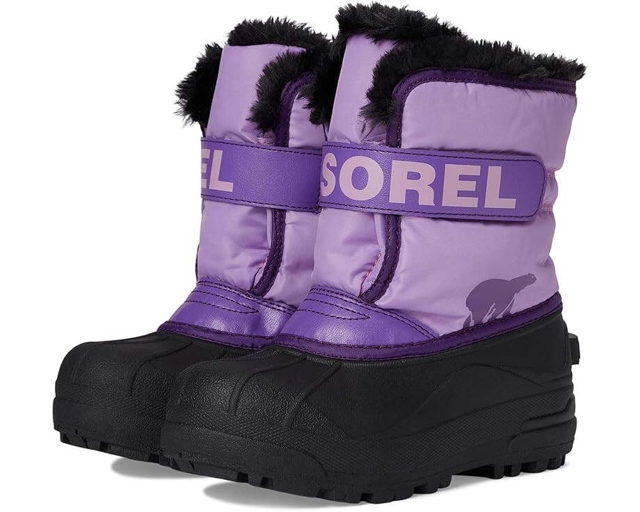 

Ботинки SOREL Kids Childrens Snow Commander, цвет Gumdrop/Purple Violet