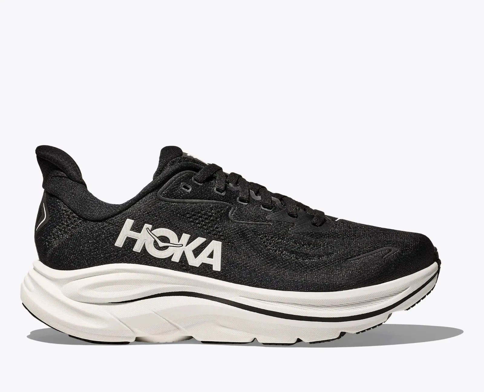 Кроссовки Hoka One One Rincon 4 1155130-BBLC, мужские, черные, со шнуровкой, для бега по шоссе Hoka, черный — фото 2