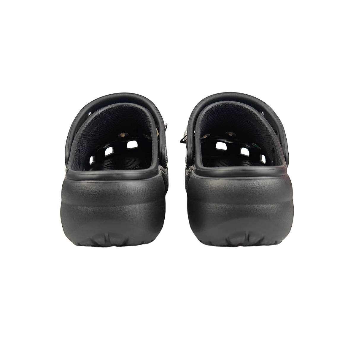 Crocs Классические платформенные клоги женские черно-синие, цвет Black — фото 4