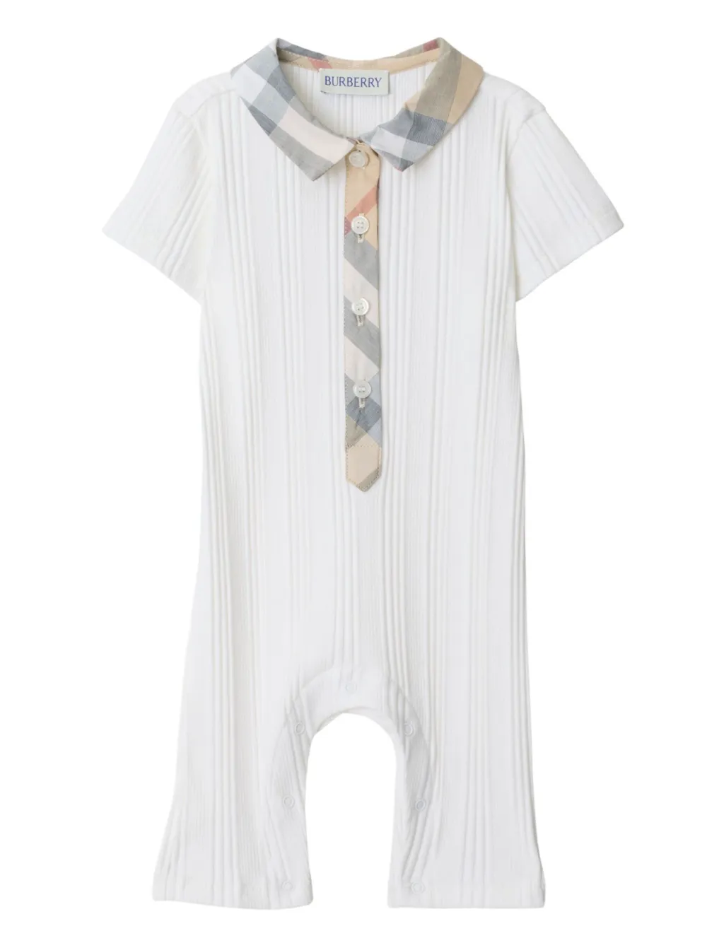 

Ромпер в рубчик BURBERRY KIDS, белый