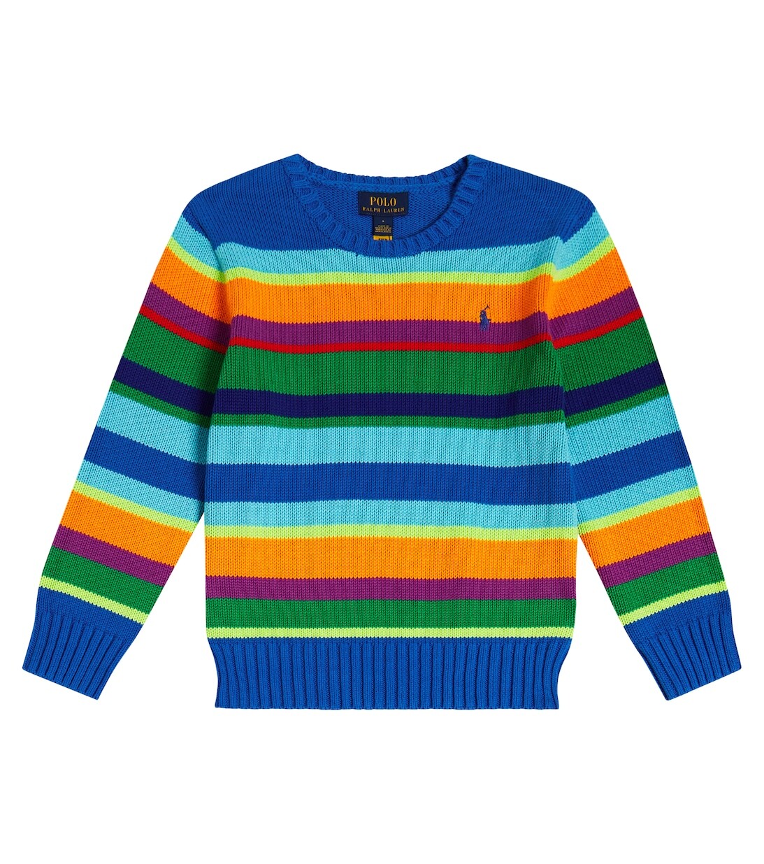 

Полосатый хлопковый свитер Polo Ralph Lauren, мультиколор