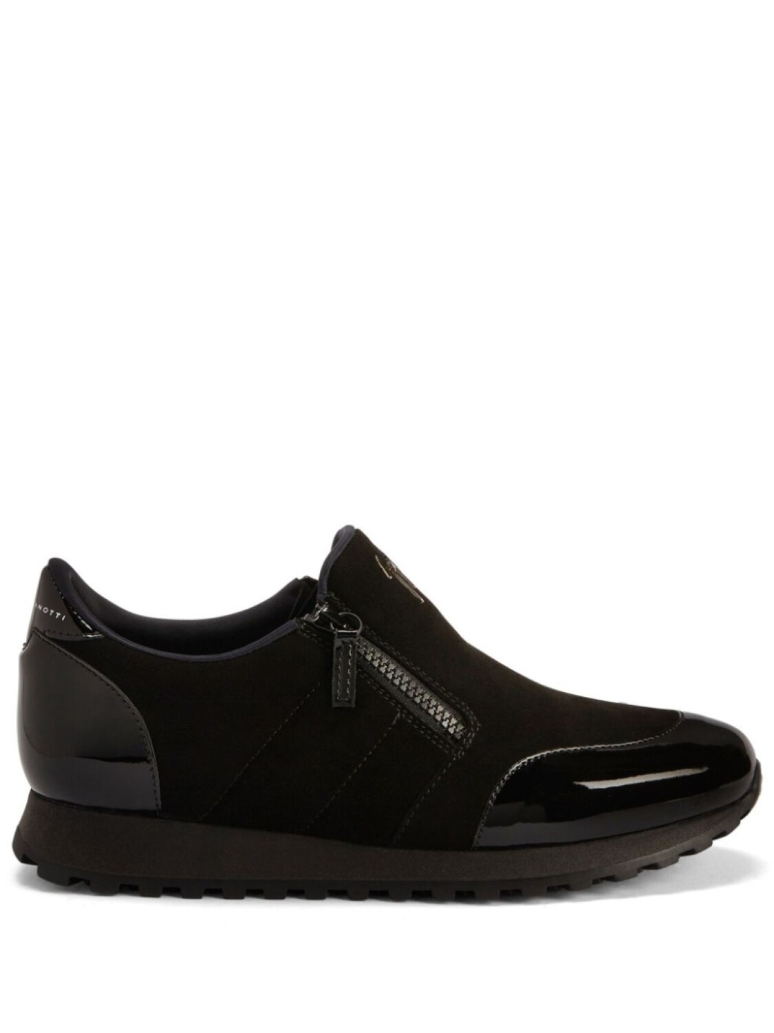 

Бархатные кроссовки Ilde Run Giuseppe Zanotti, черный