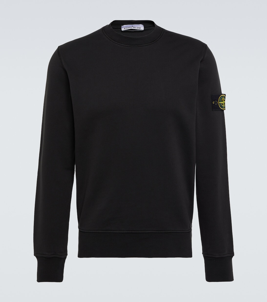 

Толстовка из хлопка с нашивкой-логотипом Stone Island, черный