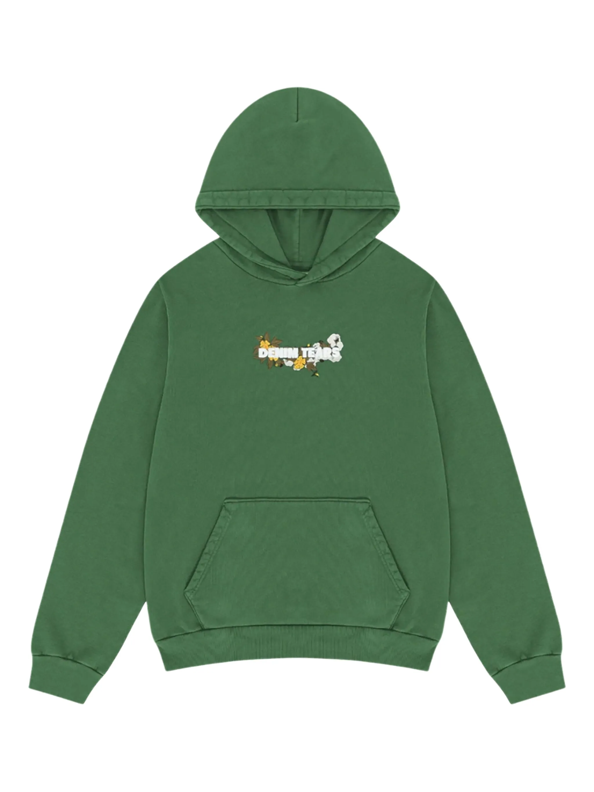 

Худи с цветочным принтом Denim Tears, зеленый