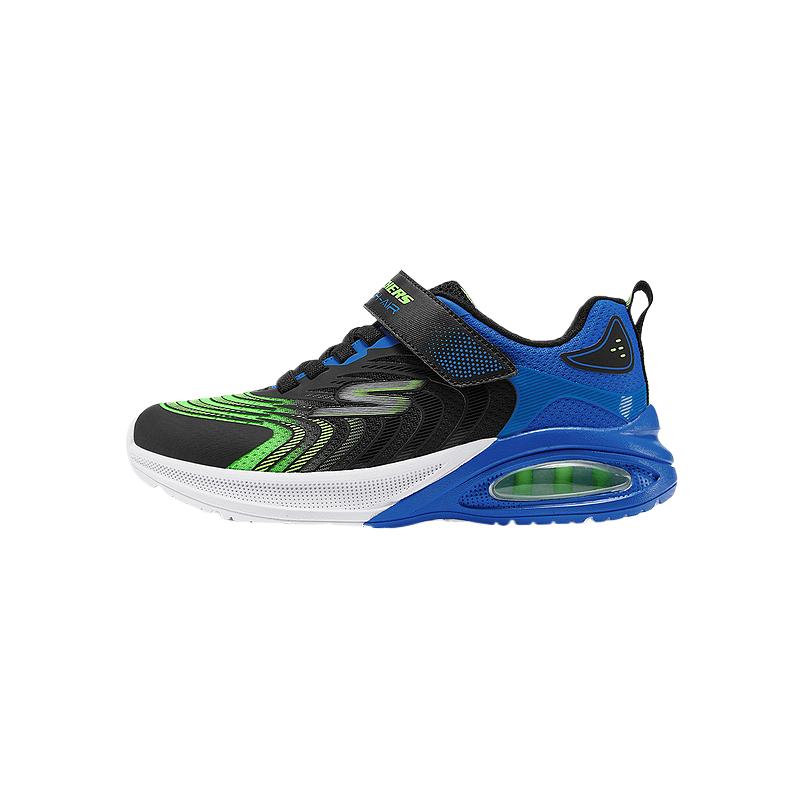 

Skechers Kids Дышащие, нескользящие и износостойкие детские кроссовки для повседневной носки, цвет черный, синий, лимонный