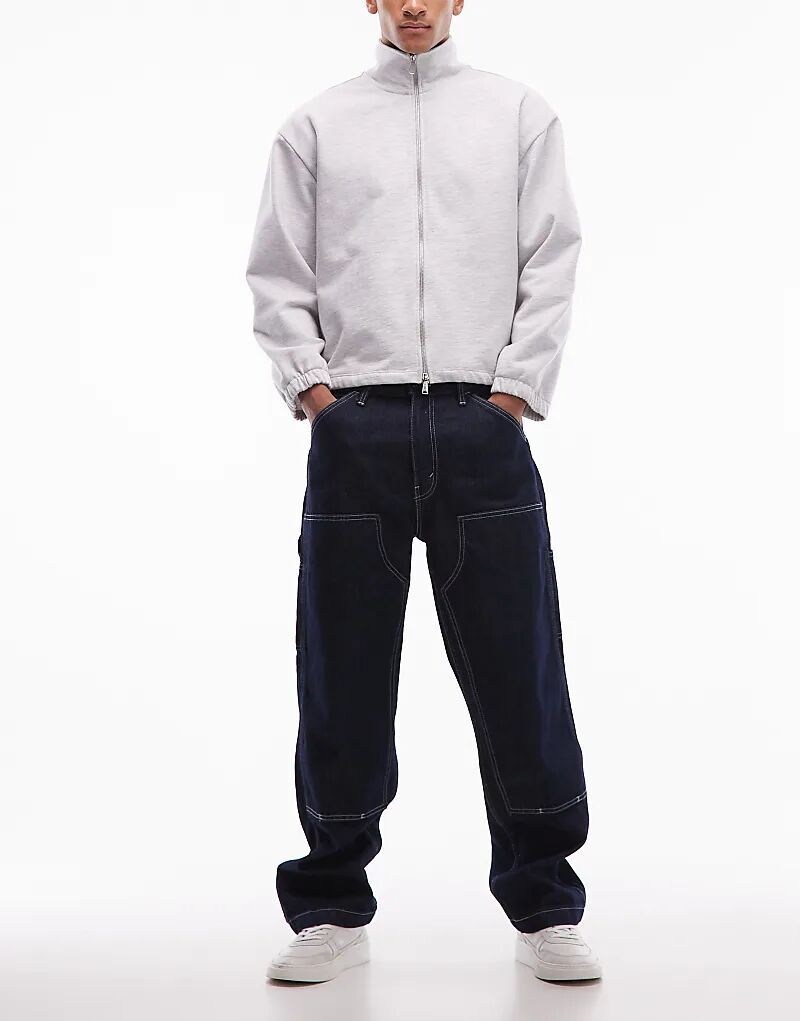 

Джинсы Levi's Workwear Capsule унисекс 568, свободные, прямые, с двойным коленом, темного цвета