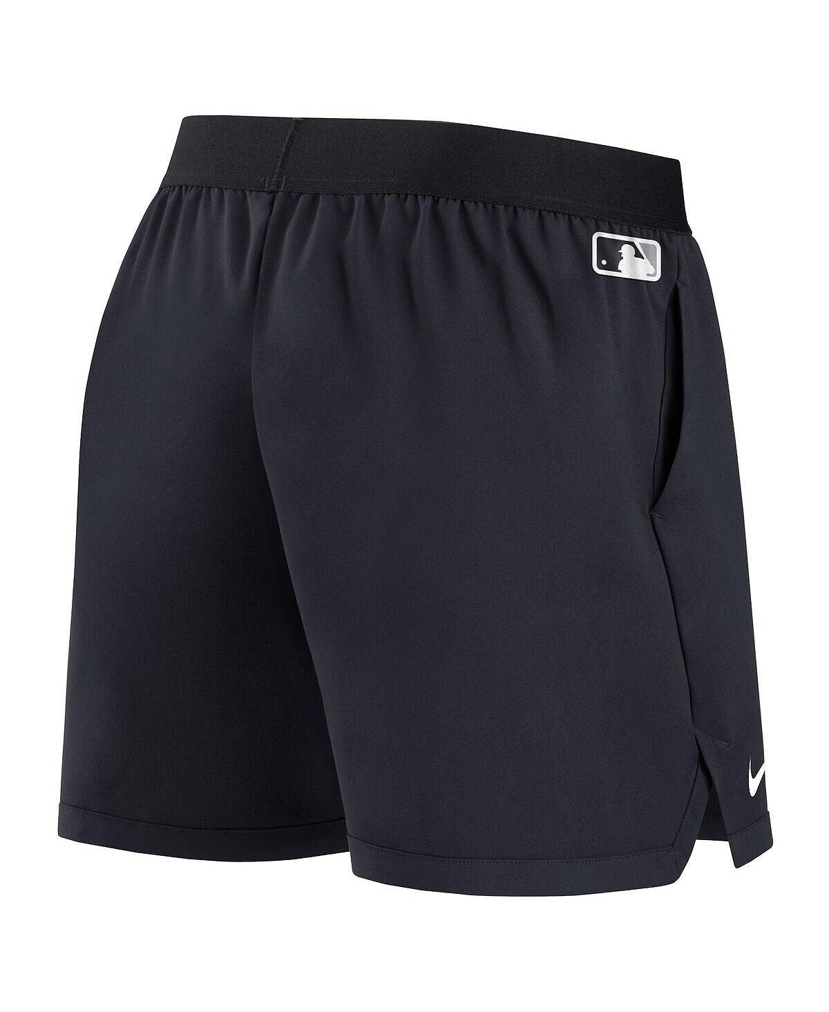 Женские темно-синие шорты New York Yankees Authentic Collection Team Performance Nike, темно-синий — фото 4