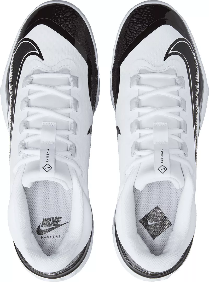 Мужские бейсбольные бутсы Nike Alpha Huarache Elite 4 MCS, белый/черный — фото 4