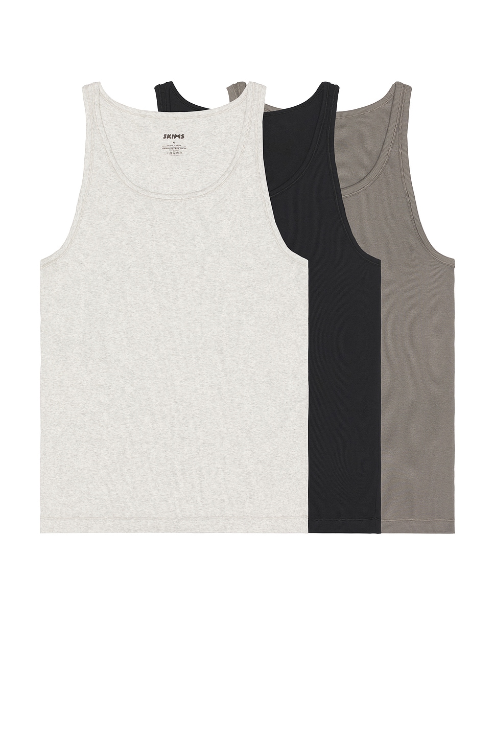 

Топ Cotton Rib Tank 3-Pack Skims, Heather Multi