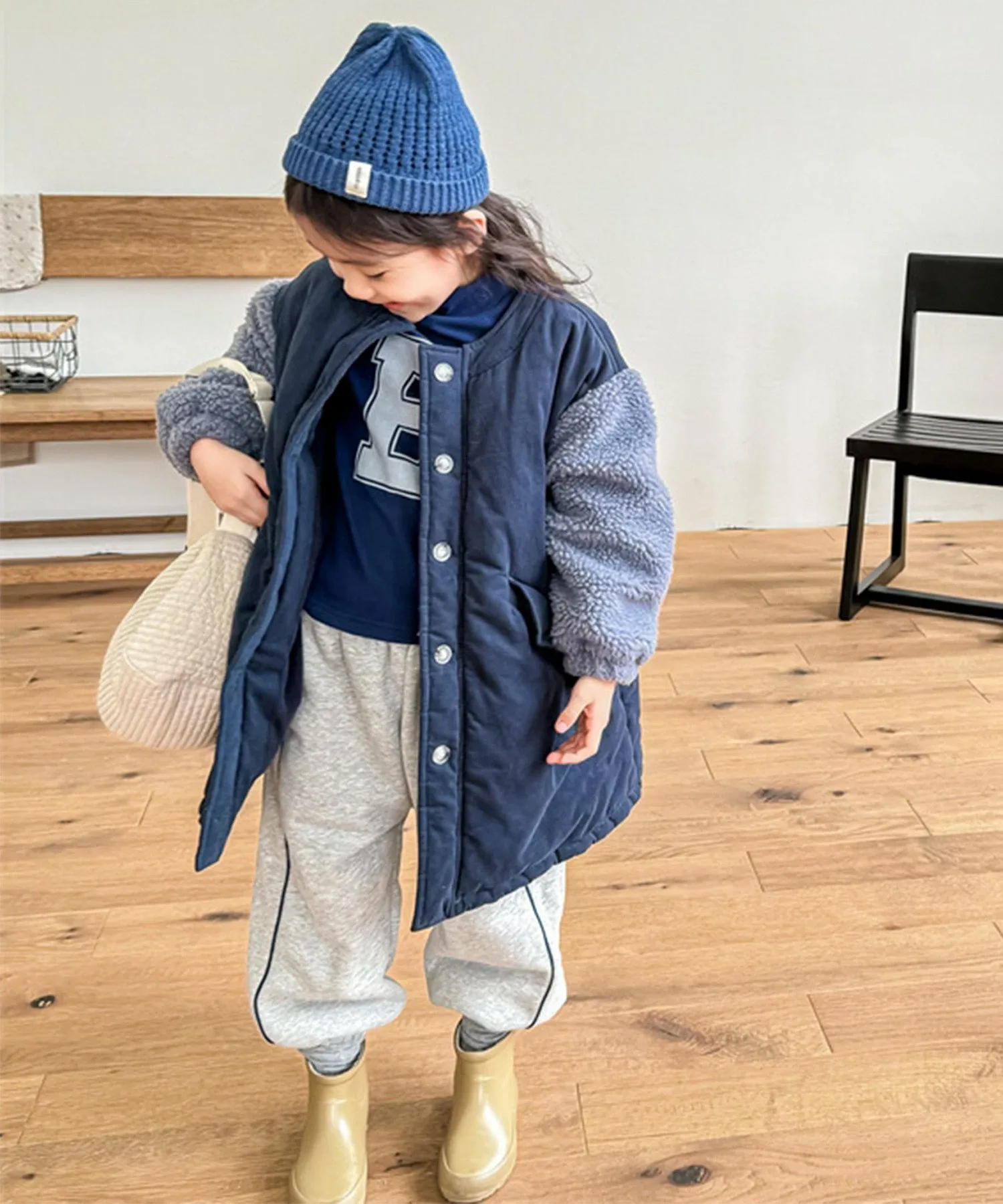 Утепленная куртка Boa с функцией переключения Aimoha Kids, blue — фото 4
