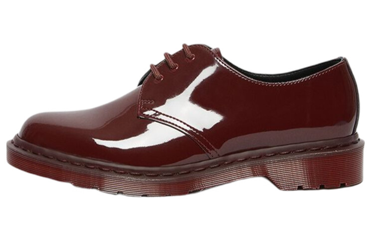 Женская повседневная обувь унисекс с низким верхом красного цвета Dr.Martens