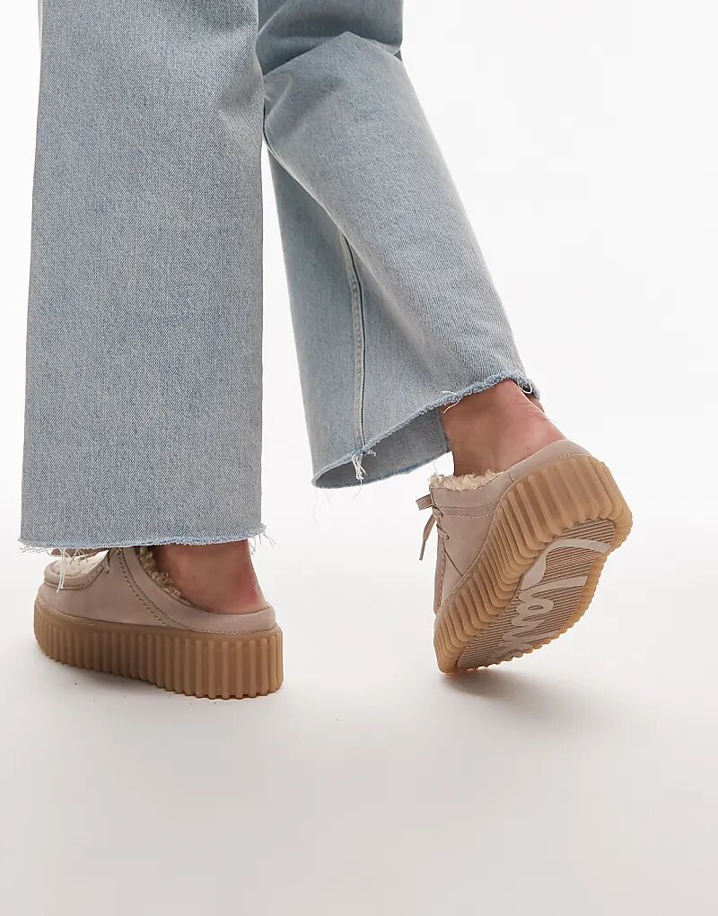 Мюли Clarks Torhill на подкладке из борга в песке — фото 4