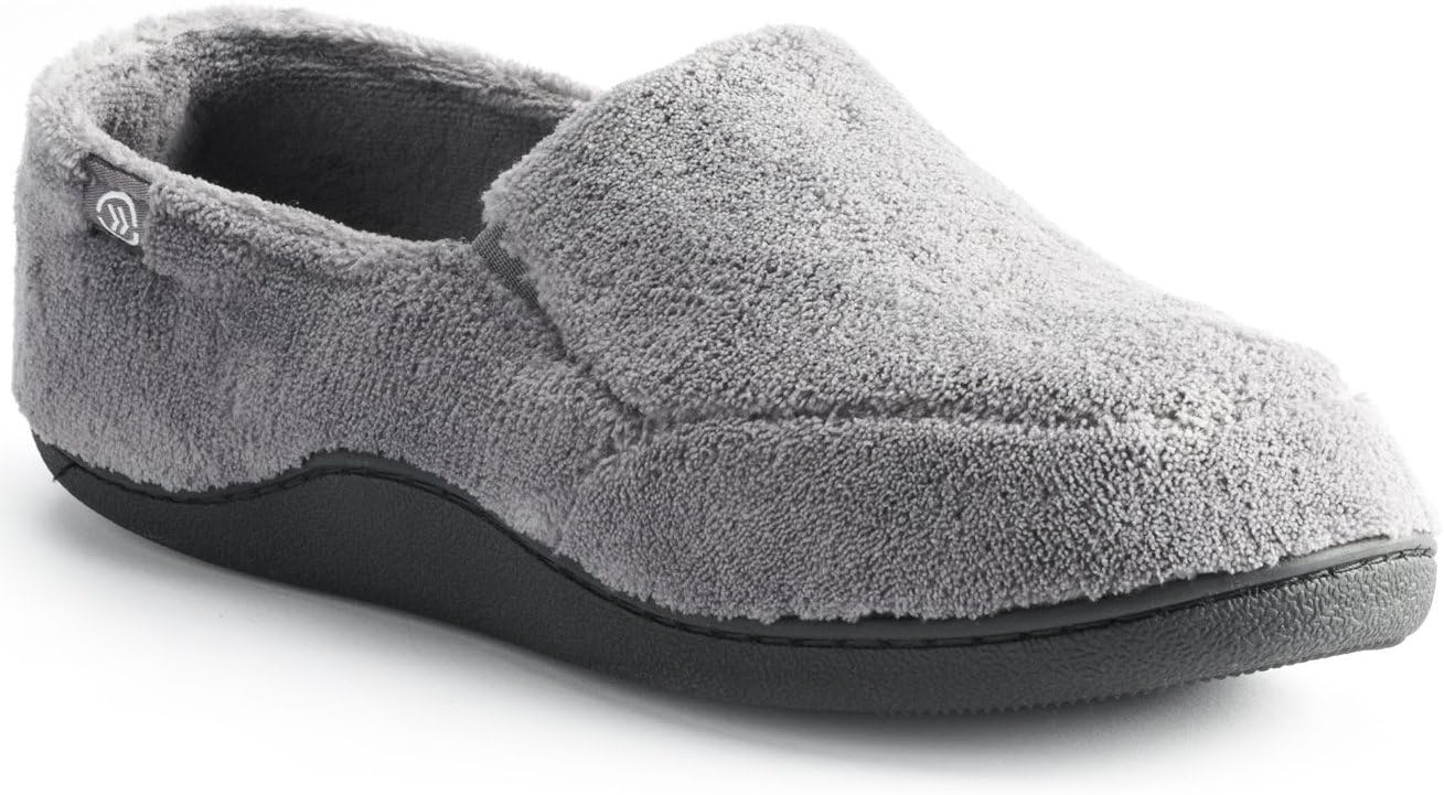 

Мужские мокасины Isotoner Terry с памятью формы для комфорта внутри дома и на улице