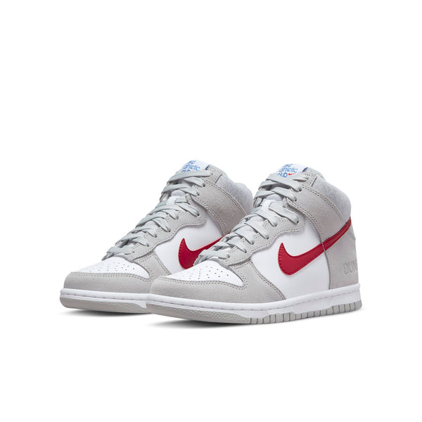 Кроссовки dunk high se 'athletic club - light smoke grey gym red' Nike, серый — фото 3