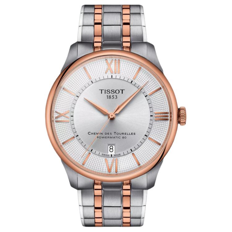 

TISSOT Часы Men's Tourelles Collection Watch, Silver Dial