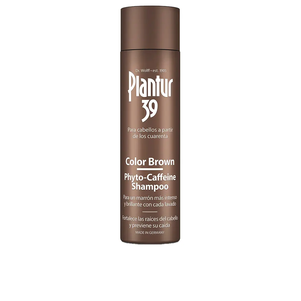 

Шампунь phyto-caffeine color brown champú anticaída para cabello castaño Plantur, 250 мл.