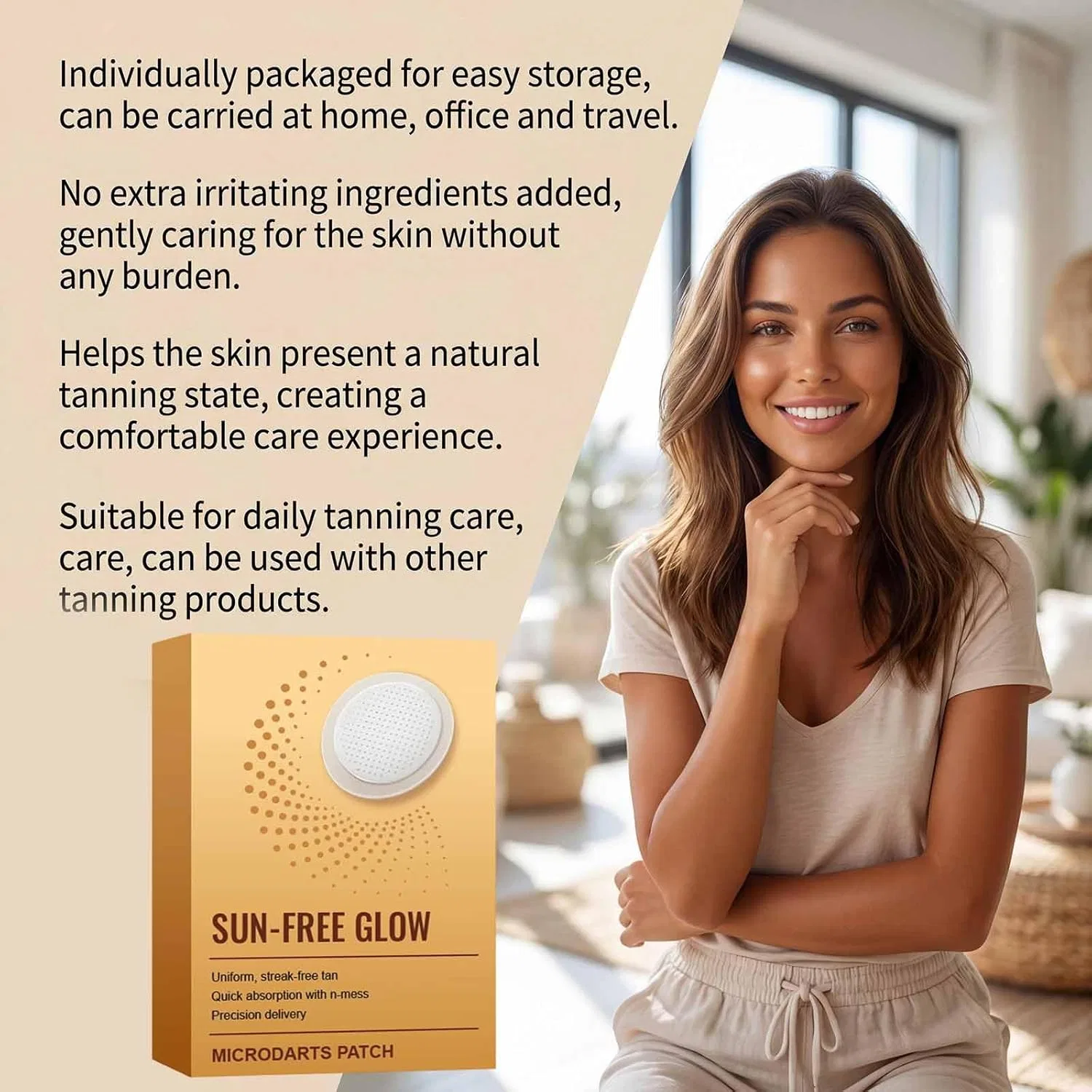 Патчи для автозагара Sun Free Glow с микроиглами Generic, 1Pc — фото 4